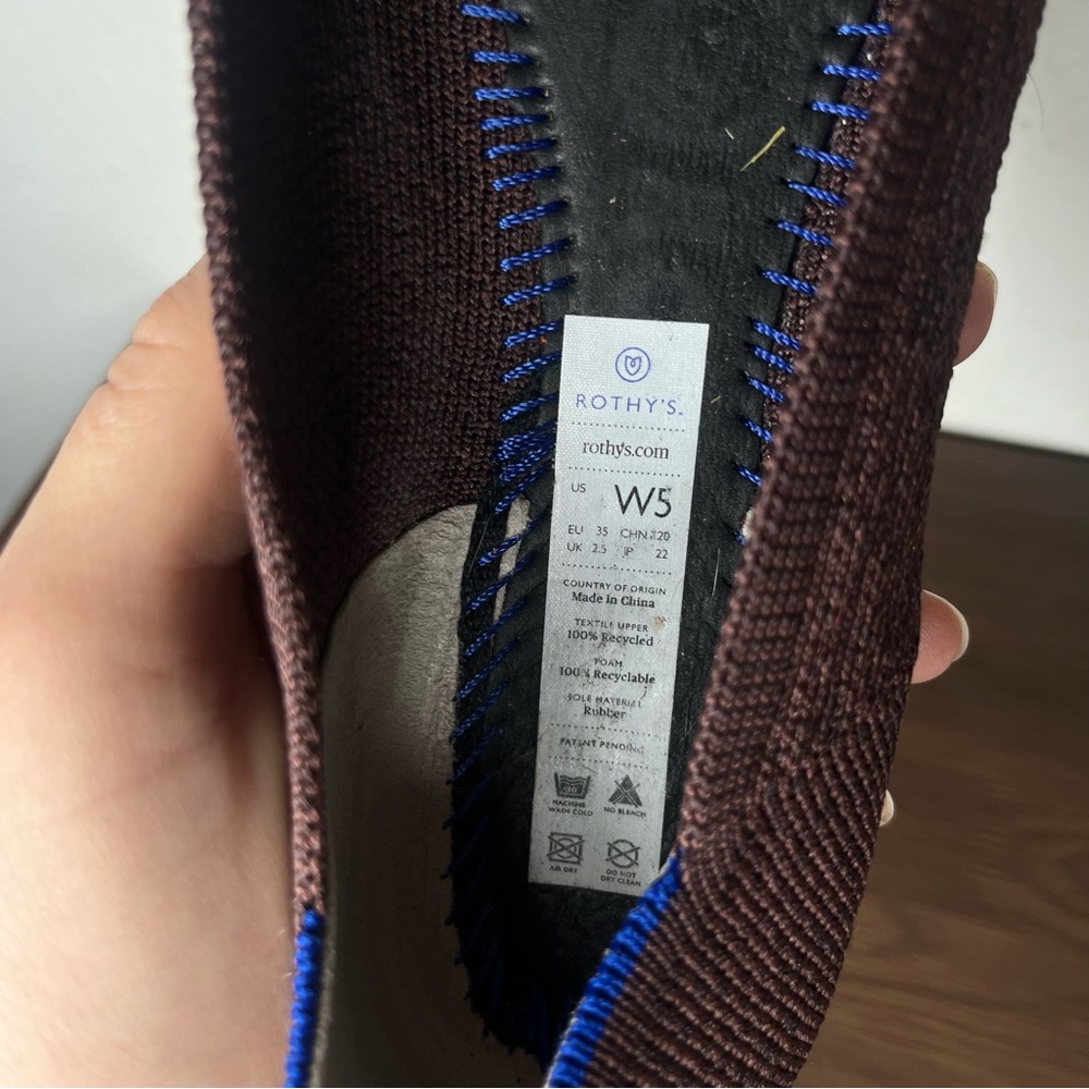 Rothy’s Brown Truffle Python The Flat Round Toe B… - image 7